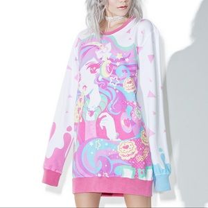 DOLLS KILL X JAPAN LA X MISS KIKA PIZZA SWEATSHIRT